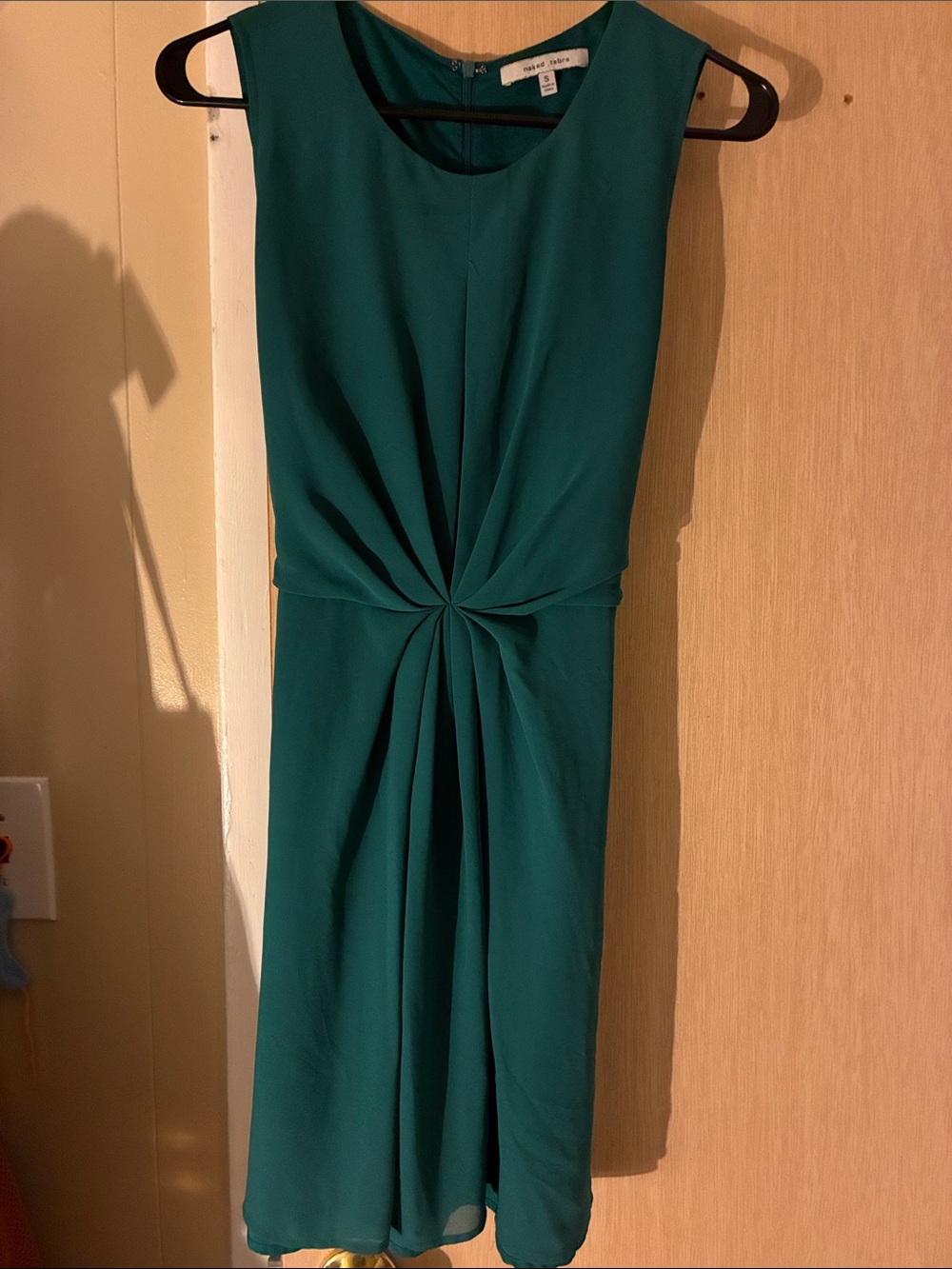 Naked Zebra teal cocktail dress size small